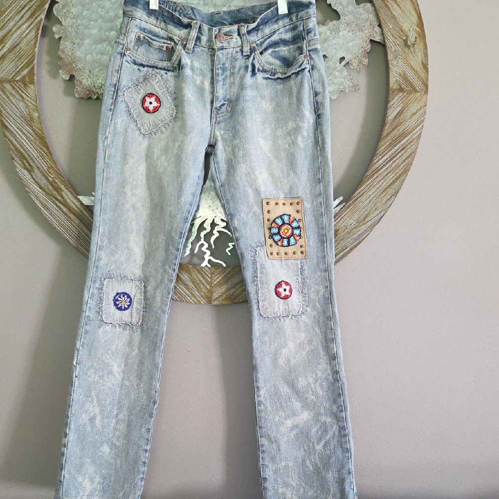 Embroidered/ Patched Jeans